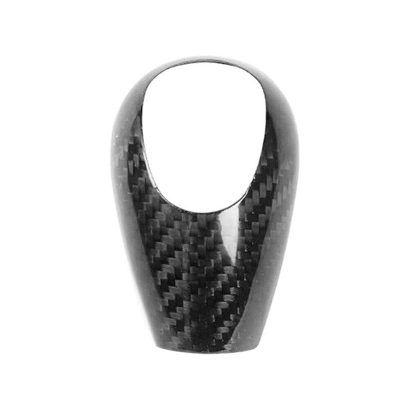 Auto Carbon Fiber Gear Shift Knob Cover Trim for -M Series M3 M5 M6 Car Interior Accessories Black