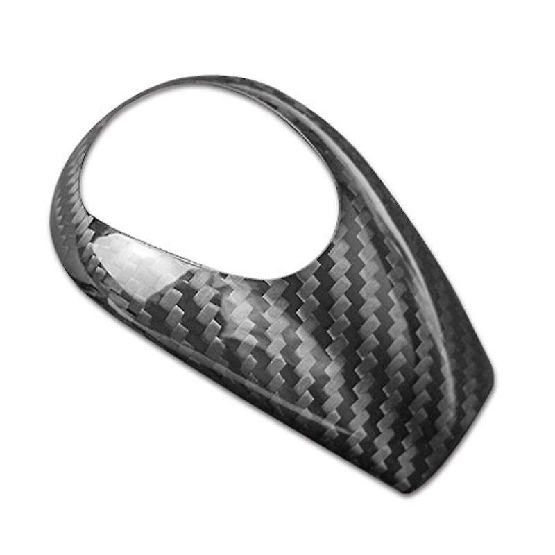 Auto Carbon Fiber Gear Shift Knob Cover Trim for -M Series M3 M5 M6 Car Interior Accessories Black