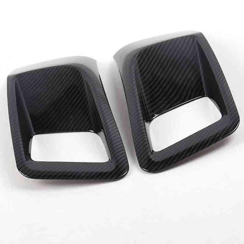 Auto Carbon Fiber Rear Fog Light Lamp Cover Foglight Shade Hood Accessories for 3008 4008 2017-2020