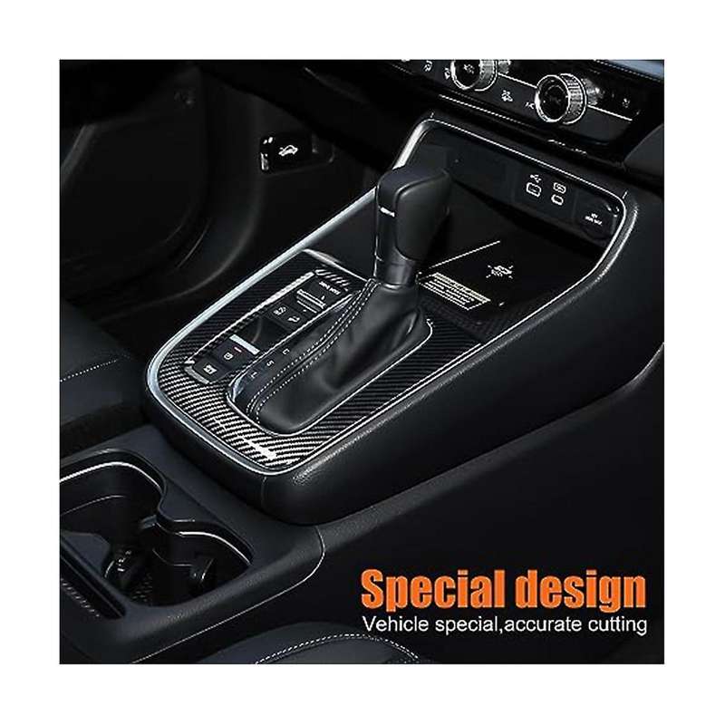 Auto Center Console Gear Panel Cover Trim Gear Shift Panel Frame Car Interior Decoration Sticker - C
