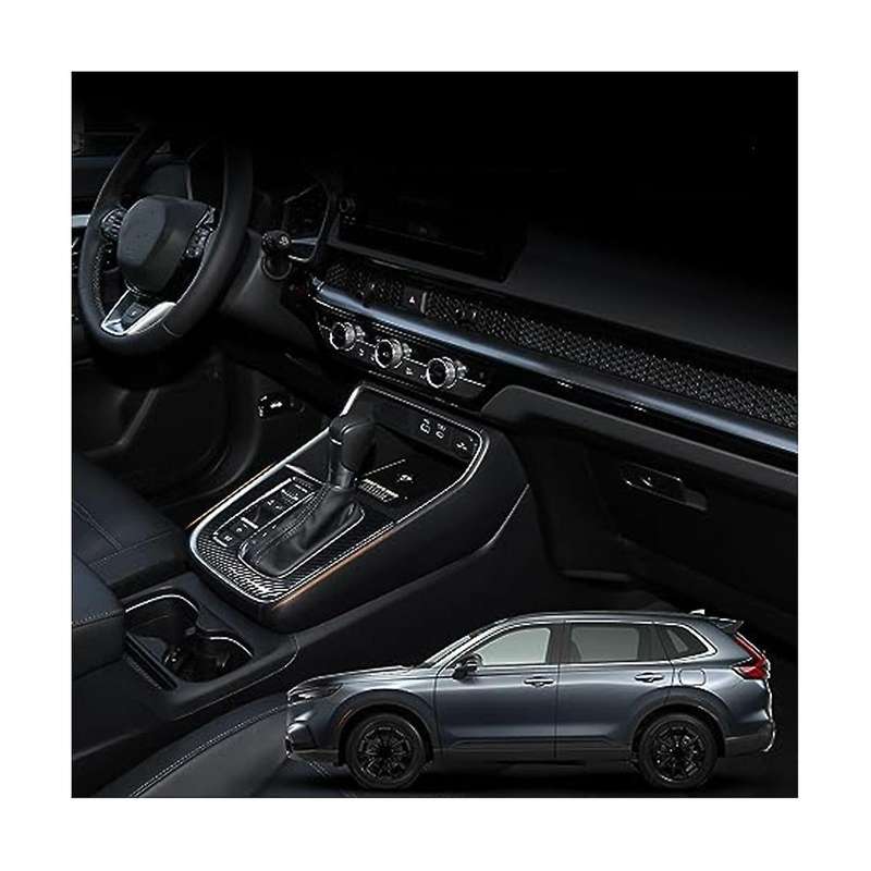 Auto Center Console Gear Panel Cover Trim Gear Shift Panel Frame Car Interior Decoration Sticker - C