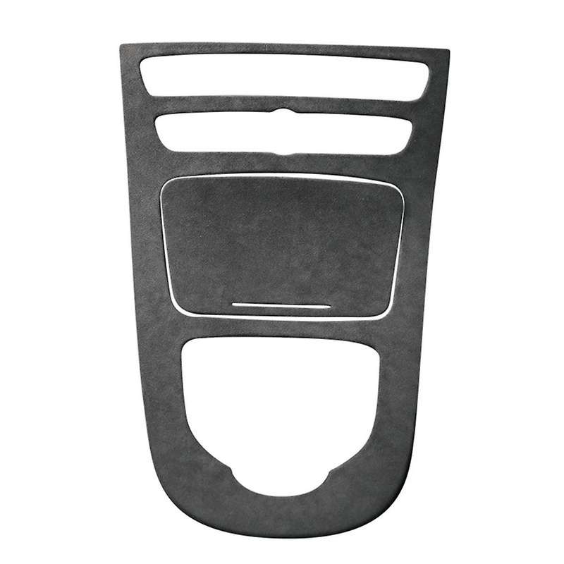 Auto Center Control Panel Suede Decorative Sticker Is for - E-class E200l/e300l Modification Black