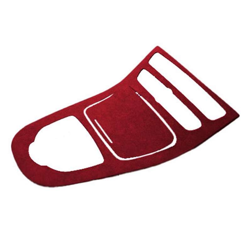 Auto Center Control Panel Suede Decorative Sticker Is for - E-class E200l/e300l Modification Dark Re