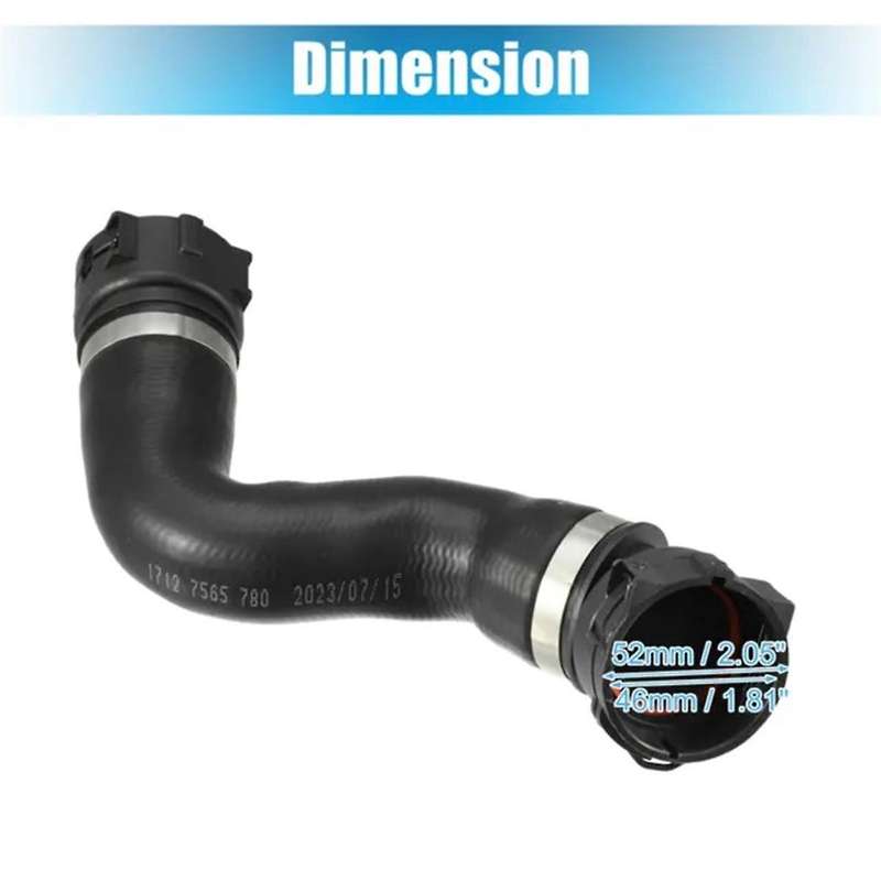 Auto Coolant Hose Radiator Hose Water Tank Connection Water Pipe for 5 Series 6 Series E63 E64 1712
