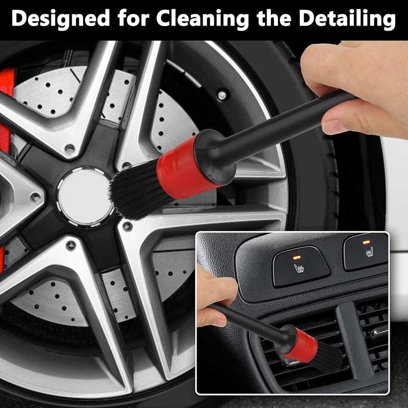 Auto Detailing Brush for Cleaning Wheels,detail Brush Car Detailing Kit Detail Brushes for Auto Det