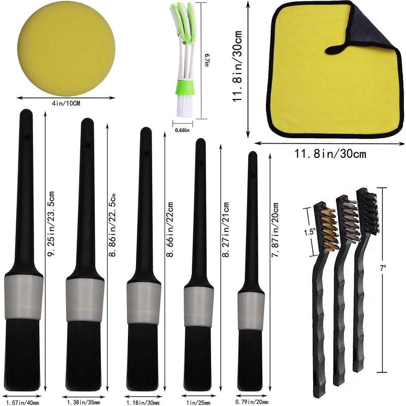 Auto Detailing Brush for Cleaning Wheels,Detail Brush,Cleaning Sponges,Cleaning Towel for Cleaning C