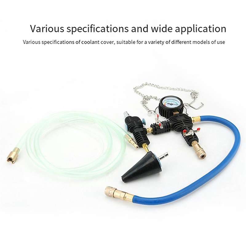 Auto Engine Cooling System Vacuum Purge Coolant Refill Tool, Universal Replace Tool Set with Hose f