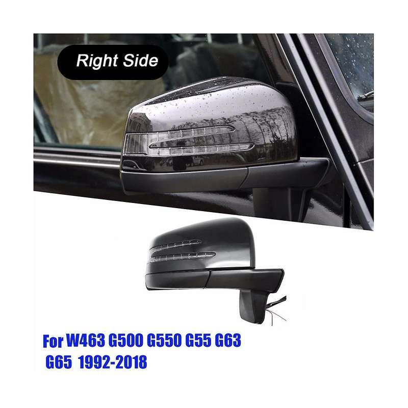 Auto Folding Heating Blind-spot Lamp Rearview Mirror Assembly for 92-18 W463 G500 G550 G55 G63 G65