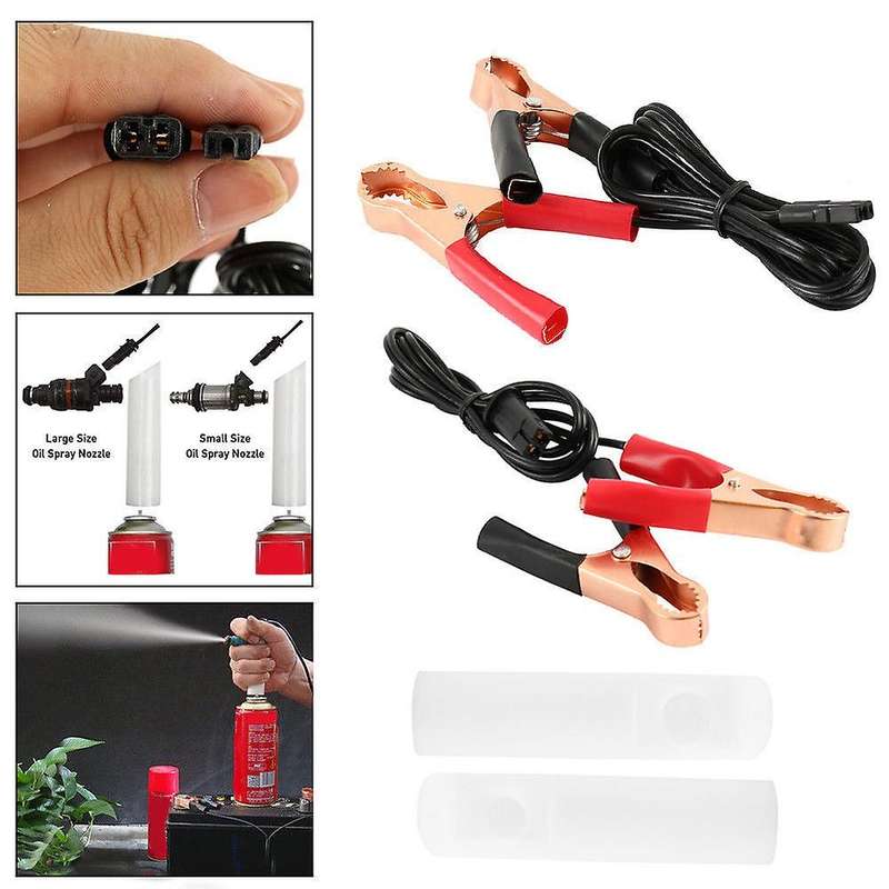 Auto Fuel Injector Nozzle Cleaner Adapter Diy Cleaning Tool Universal Car Kit Set Universal