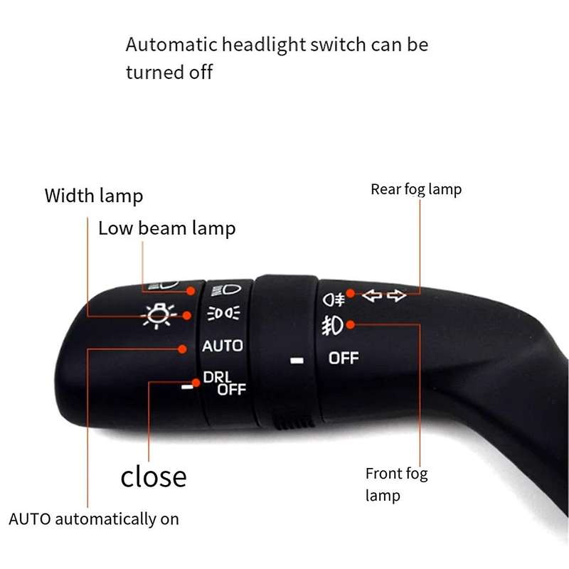 Auto Headlight Closing Handle Turn Signal Switch 84329-33060 for Land Cruiser Alphard 2019-2023