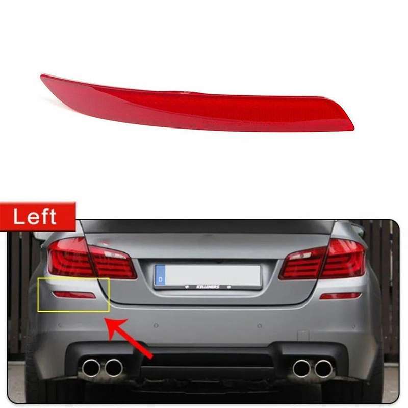 Auto Left Rear Bumper Reflector Light Warning Signal Light for 5 Series F10 M Version 63147842955