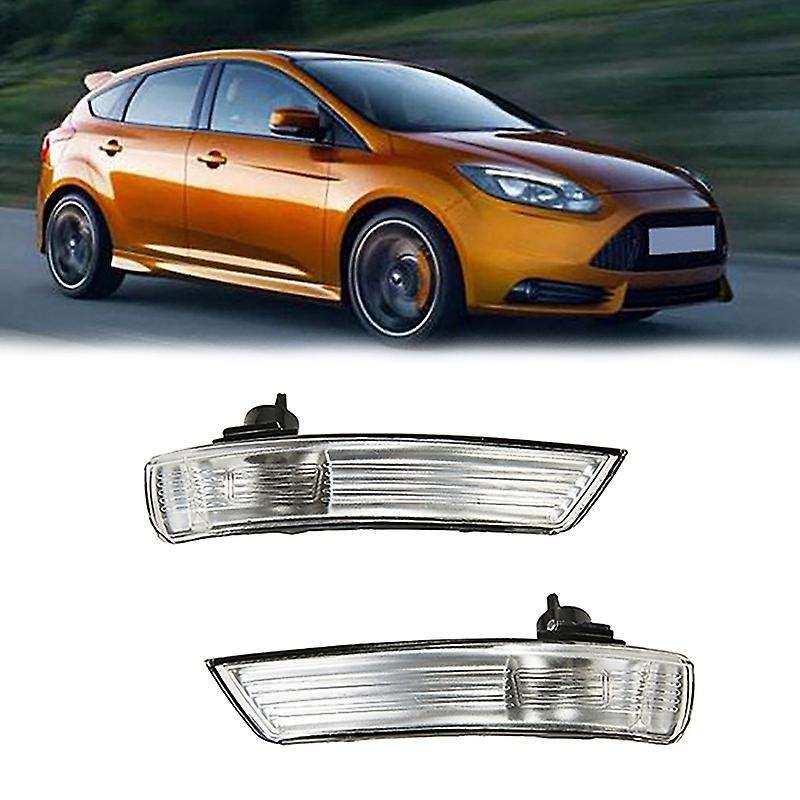 Auto Left Right Side Mirror Blinker Turn Signal Light Cover No Bulb for Focus 2012-2018 C-Max 2015-2