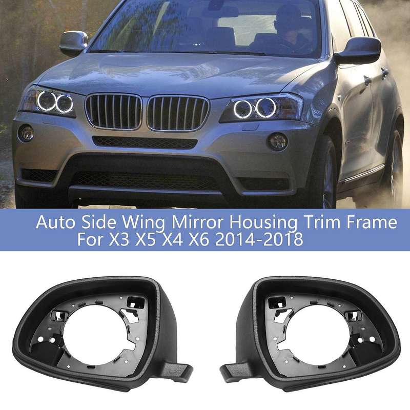 Auto Left Side Wing Mirror Housing Trim Frame for X3 F25 X5 F15 2014-2018 X4 X6 F26 F16 2014-2018 B