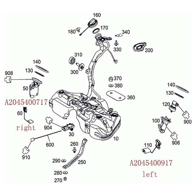 Auto Parts Fuel Tank Oil Level Sensor A2045400917 2045400917 for W204 W212 X204