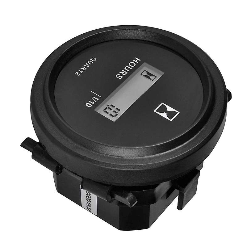 Auto Parts Hour Meter Round LCD Hour Meter Quartz Hour Meter DC4.5V-90Vfor Fork Cart Boat Tractor Ge
