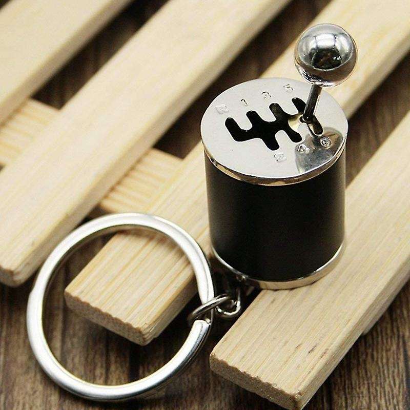Auto Parts Model 6-Speed Manual Transmission Shift Lever Keychain Key Ring
