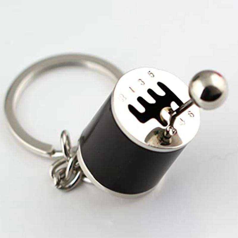 Auto Parts Model 6-Speed Manual Transmission Shift Lever Keychain Key Ring