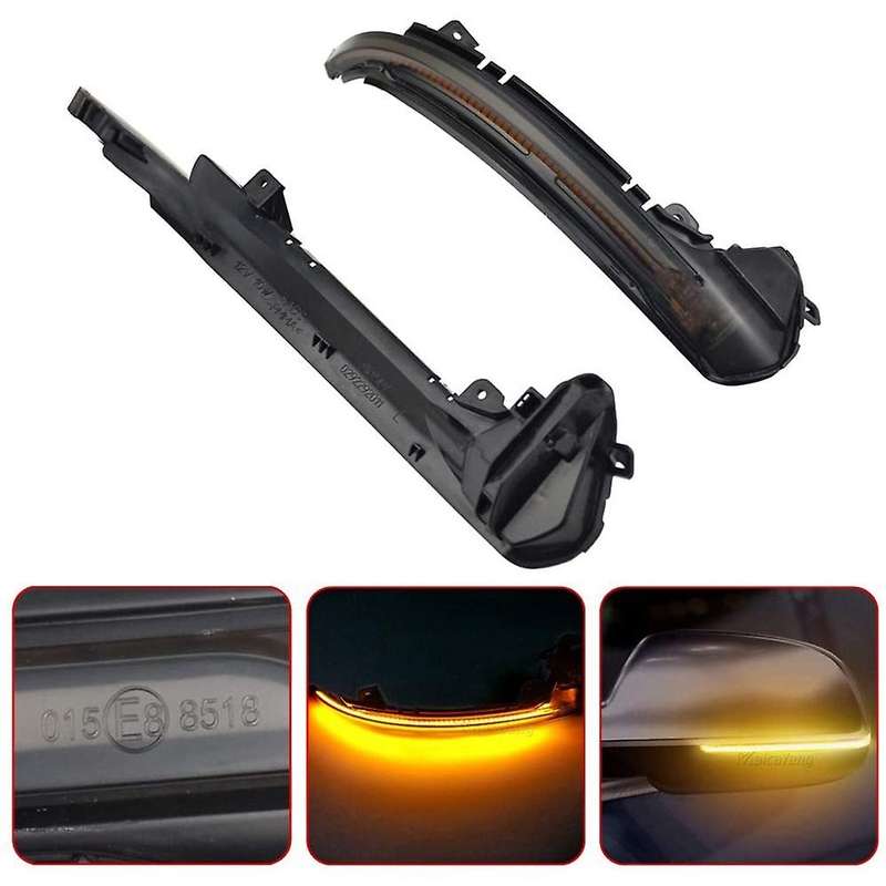 Auto Parts Waterproof Rear View Mirror Yellow Turn Signal Indicator Dynamic Blinker for A6 C7 C7.5 4
