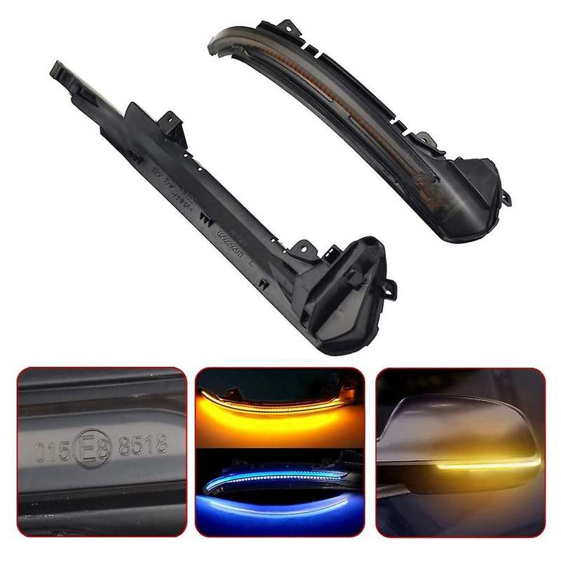 Auto Parts Waterproof Rear View Mirror Yellow Turn Signal Indicator Dynamic Blinker for A6 C7 C7.5 4