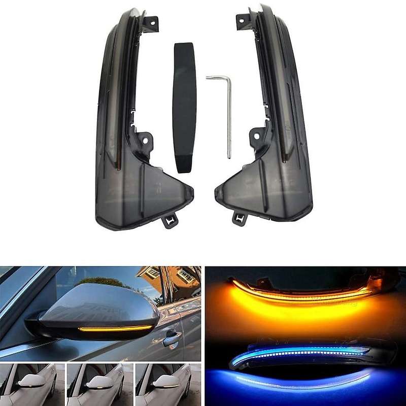 Auto Parts Waterproof Rear View Mirror Yellow Turn Signal Indicator Dynamic Blinker for A6 C7 C7.5 4