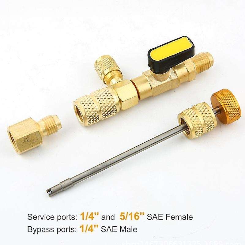Auto Parts Valve Core Remover Detacher 1X(R410A R22 Valve Core Remover Installer Tool with Dual Size