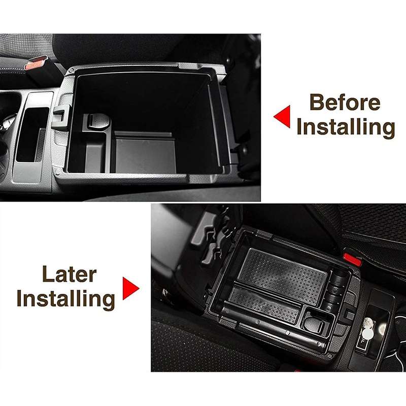 Auto Parts Useful Armrest Secondary Storage Center Console Tray Car Glove Box Organizer for J11 2014