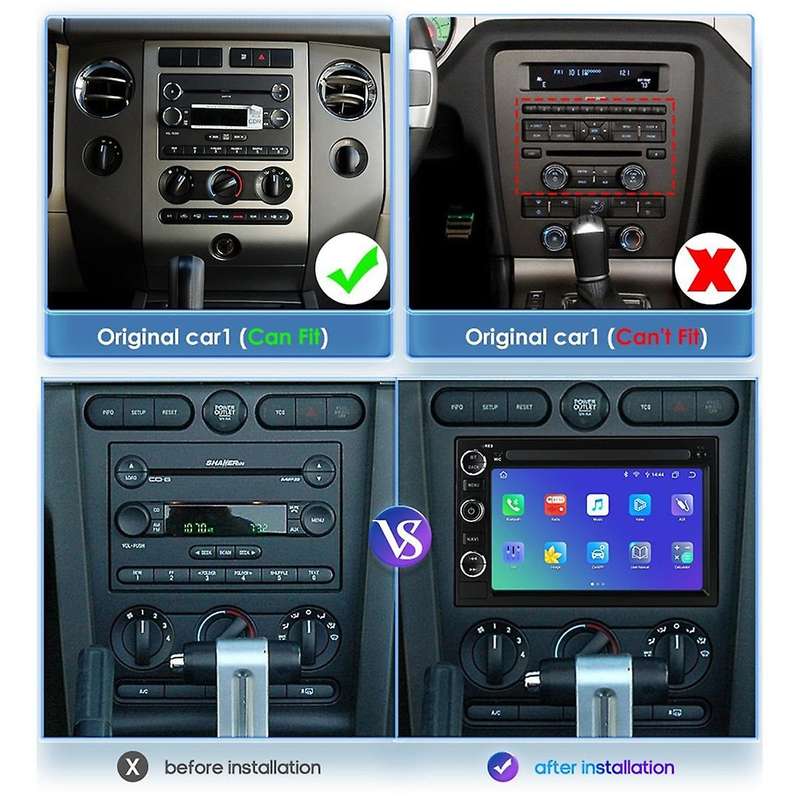 Auto Radio for F250 F350 Taurus Explorer Car Radio Multimedia Video Player Gps Carplay,8core 1g 32g