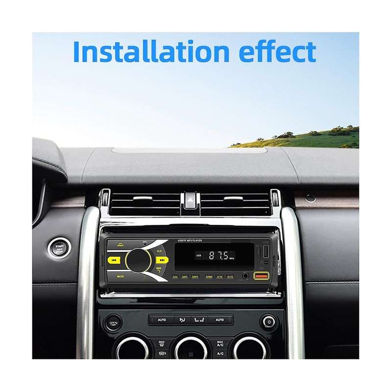Auto Radio Car Stereo Bluetooth Single Din Mp3 Player with App Control Am Fm Radio Aux Input 2usb R