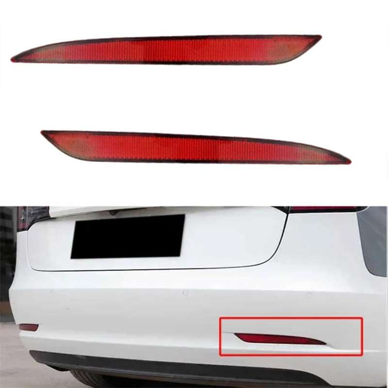 Auto Rear Bumper Reflector Lights Fog Lamp 162626-00-B 1626227-00-B for Model Y
