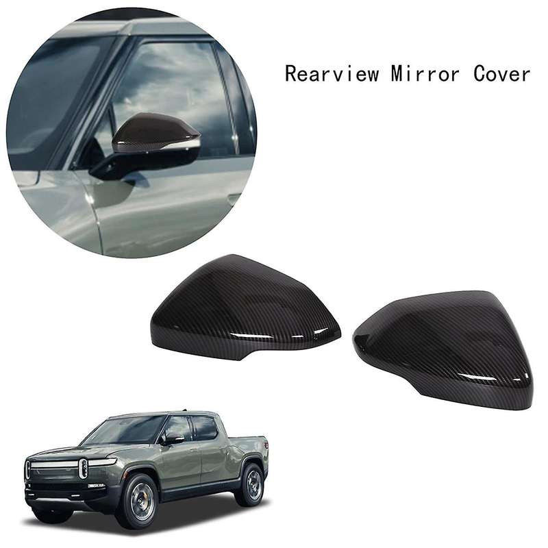 Auto Rearview Mirror Cover Door Side View Mirror Cap for R1T R1S 2022 2023 Pickup Truck