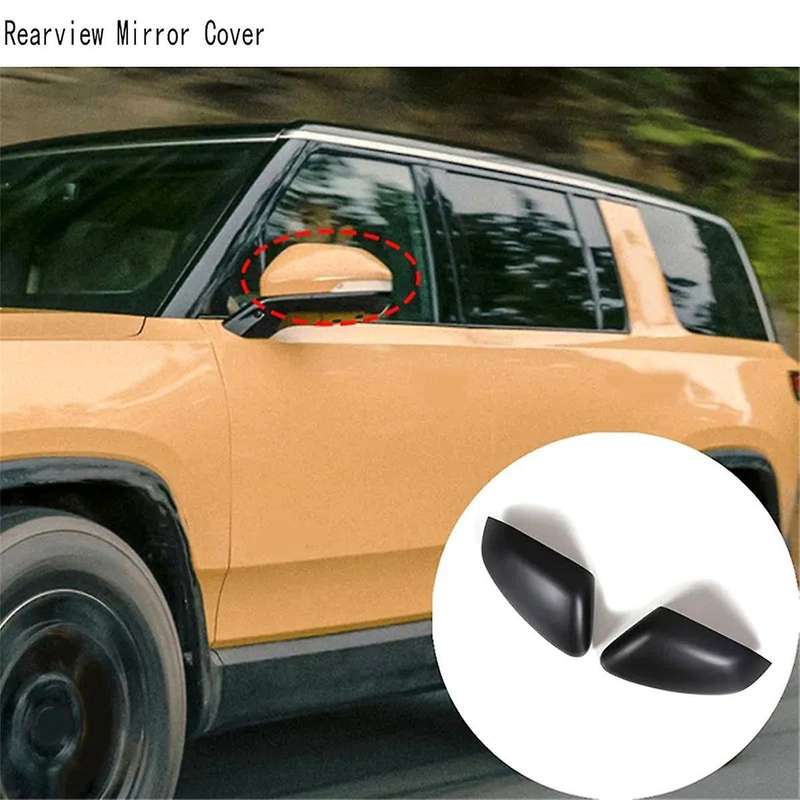 Auto Rearview Mirror Cover Door Side View Mirror Cap for R1T R1S 2022 2023 Pickup Truck