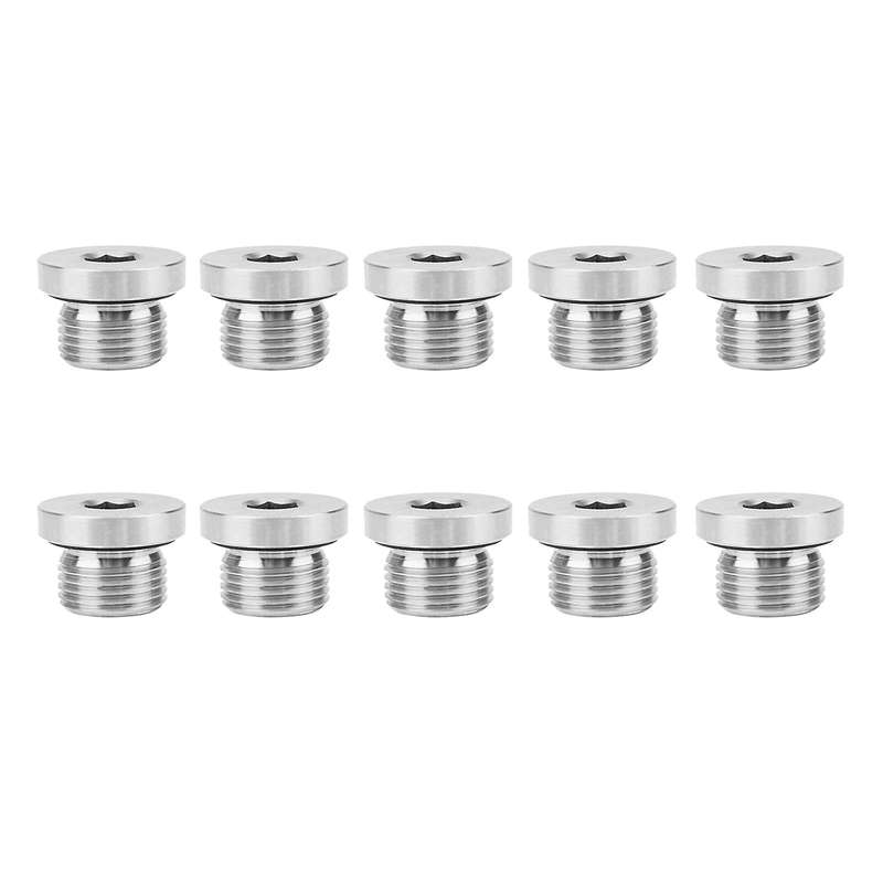 Auto Replacement M18X1.5 O2 Oxygen Sensor Stepped Hex Bolt Bung Plug x 1.5 Oxygen Sensor Fittings S