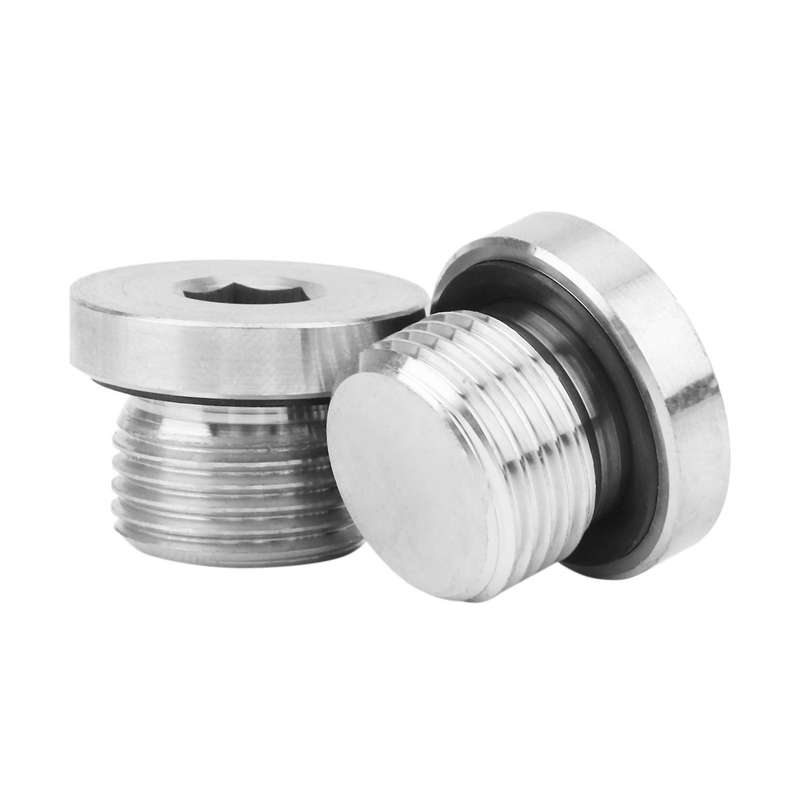 Auto Replacement M18X1.5 O2 Oxygen Sensor Stepped Hex Bolt Bung Plug x 1.5 Oxygen Sensor Fittings S