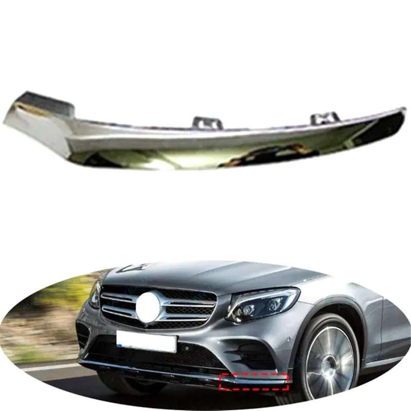 Auto Right Front Bumper Electroplated Decorative Strip Front Bumper Bright Strip for - Glc W253 253