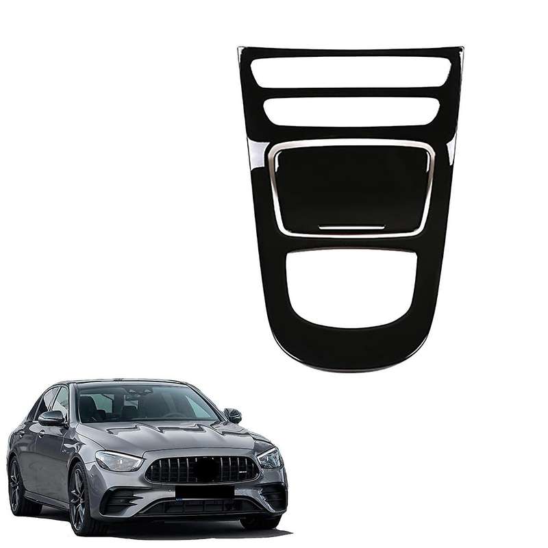 Auto Shiny Black Central Gear Panel Control Panel Decal Interior Modification for E Class W213 E260