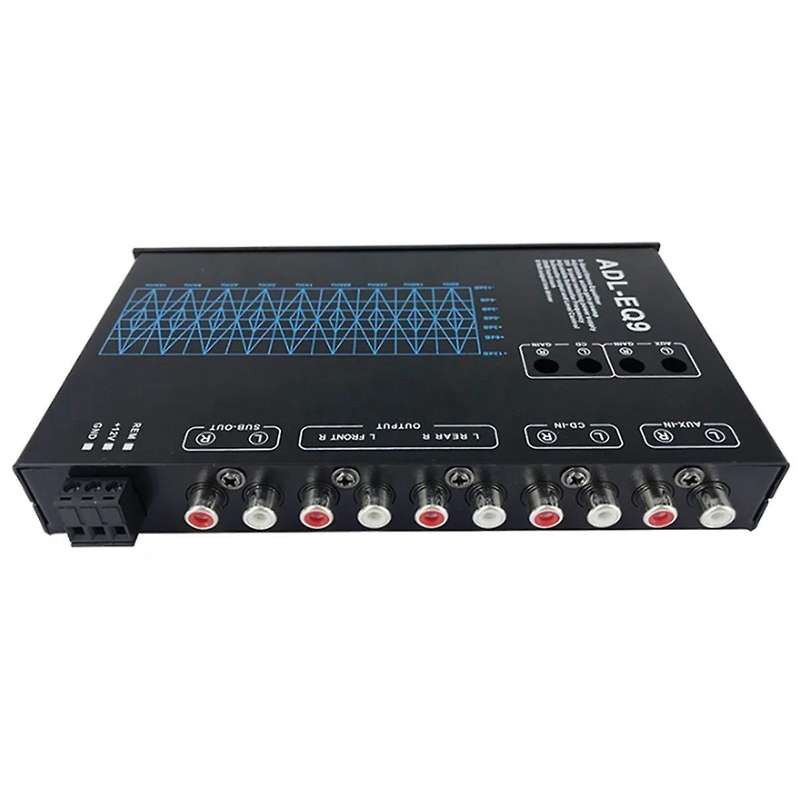 Auto Square 9 Band Graphic Equalizer Digital Car Audio -EQ9 Full Series Car Amplifier Equalizer+Adju