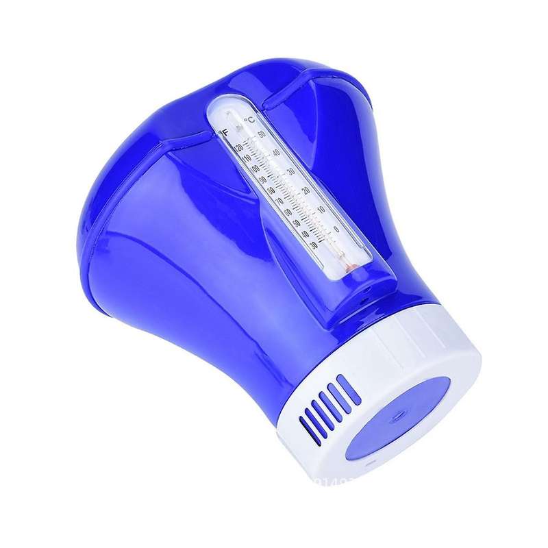 Automatic Applicator Pump Swimming Pool Floating Chlorine Dispenser with Thermometer Disinfection