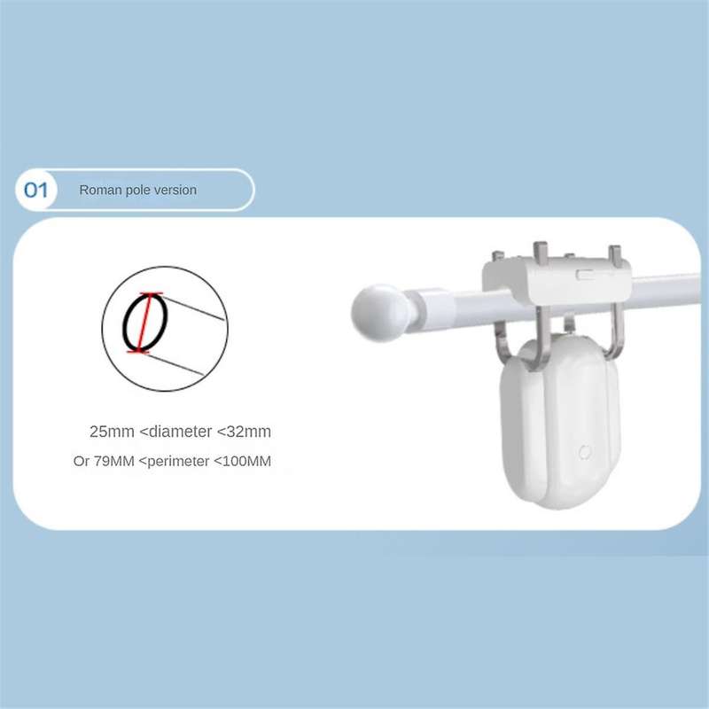 Automatic Curtain Opener Robot Smart Curtains Rod Home Device with Remote Control, Timer Switch Manu