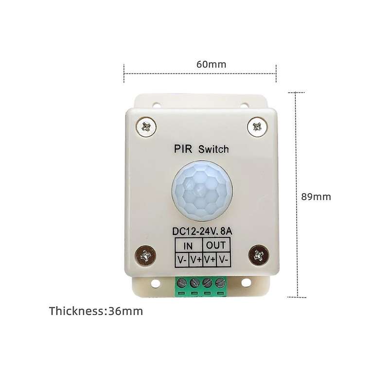 Automatic Dc 5v 12v 24v Infrared Pir Motion Sensor Switch for Light Bulb Lamp Infrared Motion Senso