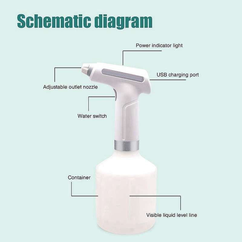 Automatic Electric Garden Pump Sprayer Usb Rechargeable Stream Spray Bottle Portable Yard & Lawn Spr
