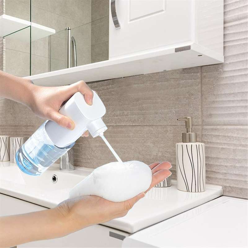 Automatic Foaming Soap Dispenser,electric and Rechargeable,refillable Foam Hand Dispenser for Kitche