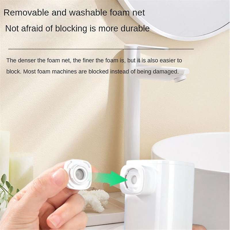 Automatic Foaming Soap Dispenser,electric and Rechargeable,refillable Foam Hand Dispenser for Kitche