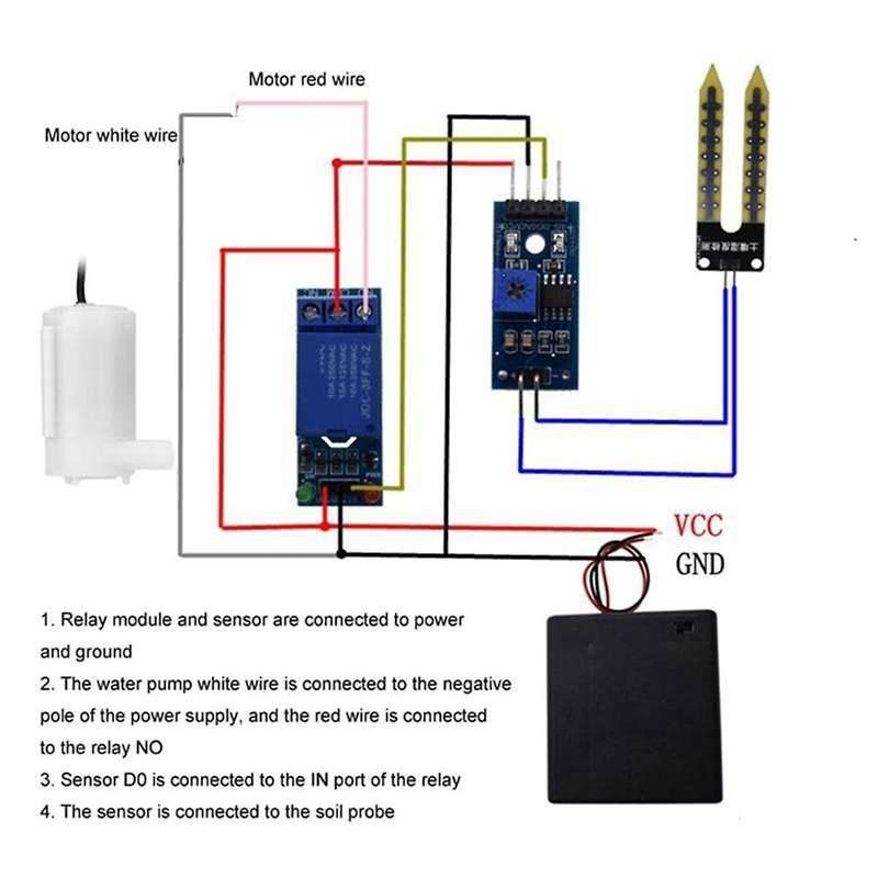 Automatic Irrigation System Self Watering DIY Kit Garden Greenhouse Flower Water Pump Soil Moisture