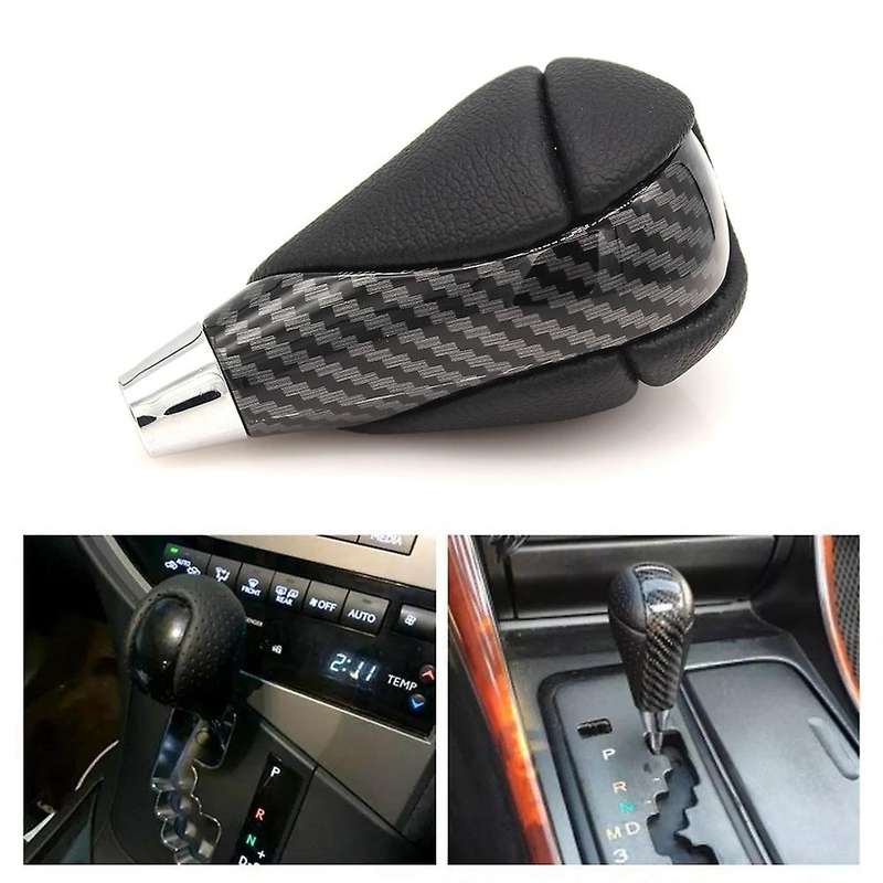 Automatic Gear Stick Knob Shifter Head Compatible Lexus Toyota Carbon Fiber