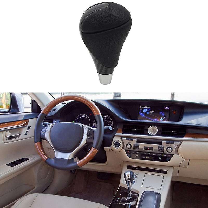 Automatic Gear Stick Knob Shifter Head Compatible Lexus Toyota Carbon Fiber