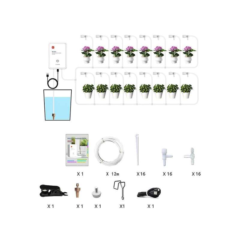 Automatic Mist Rainforest Timing Spray System Kit App Control Wifi Irrigation Timer Intelligent Rep