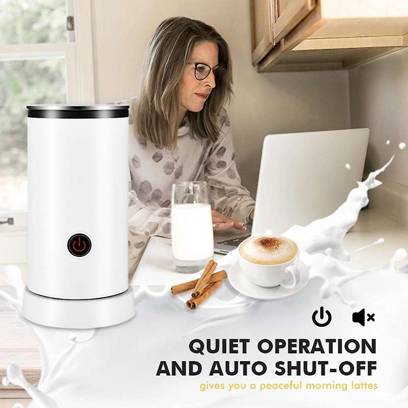 Automatic Milk Frother Electric Warmer with Hot or Cold Functionality for Cappuccino Latte Macchiato