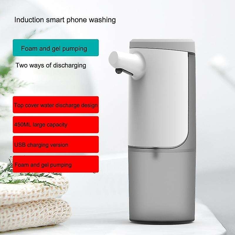 Automatic Soap Dispenser 450ml Perfectless Foaming Soap Dispenser Hands-free Usb Charging Electric