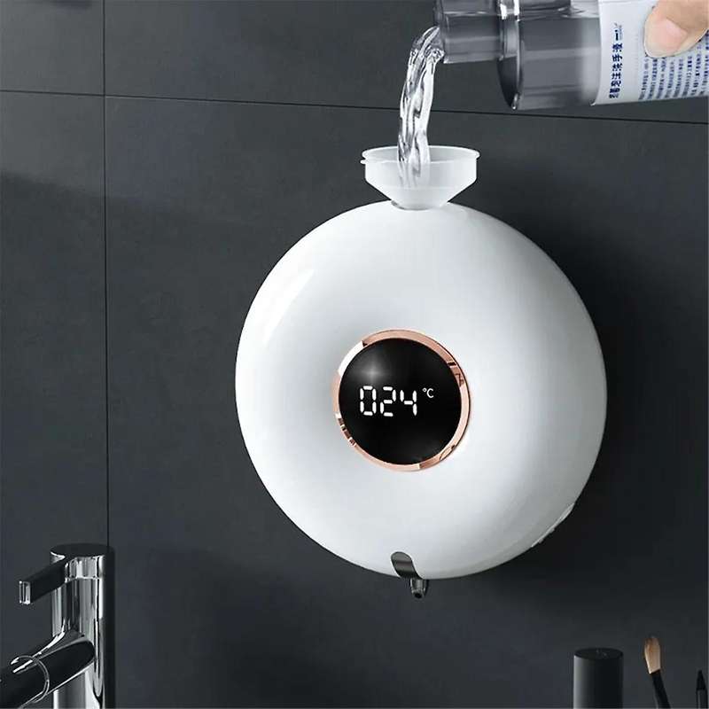 Automatic Soap Dispenser 300ml Usb Chargeable Smart Foam Machine Touchless Led Display Sensor Foam S