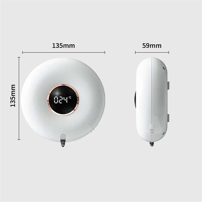 Automatic Soap Dispenser 300ml Usb Chargeable Smart Foam Machine Touchless Led Display Sensor Foam S